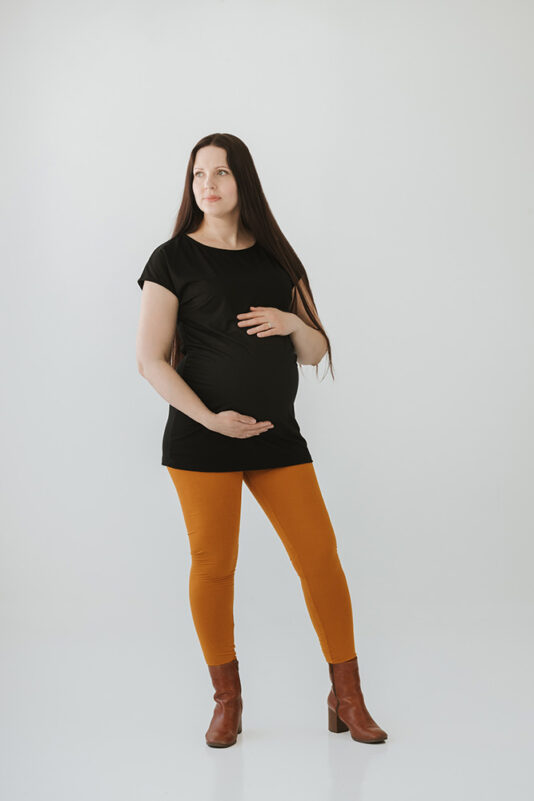 Maternity leggins ocher XS-XL