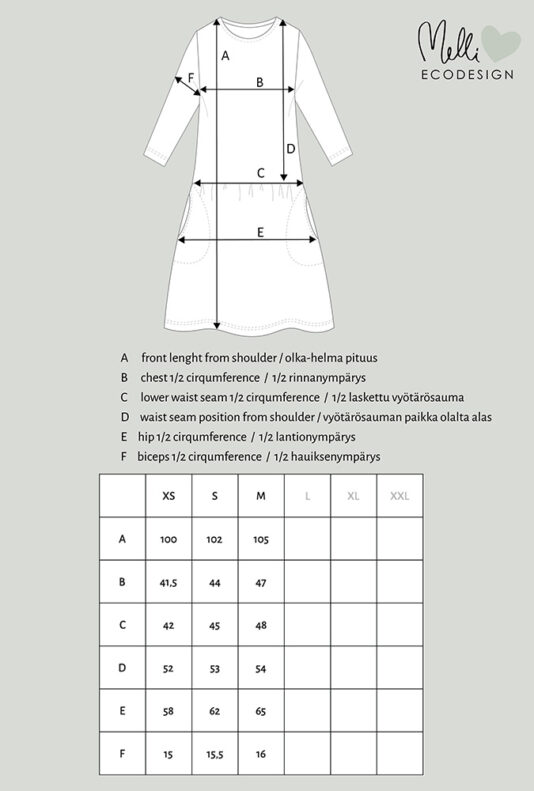 N.collegemekko Salmiakki mittakuva