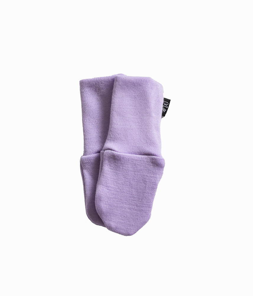 Mittens merino wool lavender – 0-24 Melli months EcoDesign