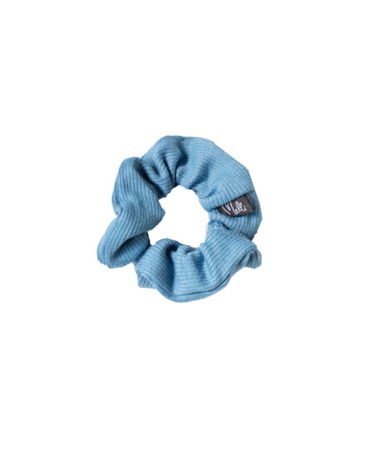 Ribbi scrunchie denimin sininen - Melli EcoDesign