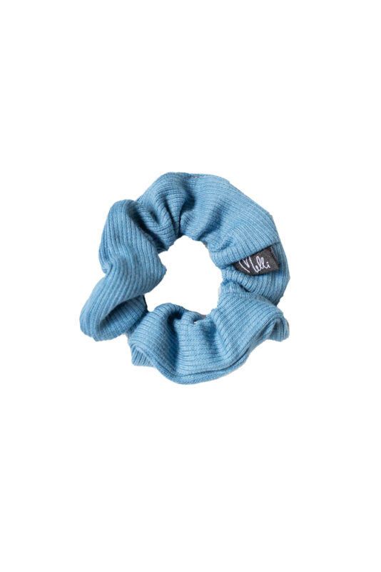 Ribbi scrunchie denimin sininen - Melli EcoDesign