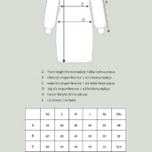 N.collegemekko puhvihihalla mittakuva