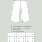 N.leveät housut mittakuva