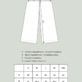 N.leveät housut mittakuva