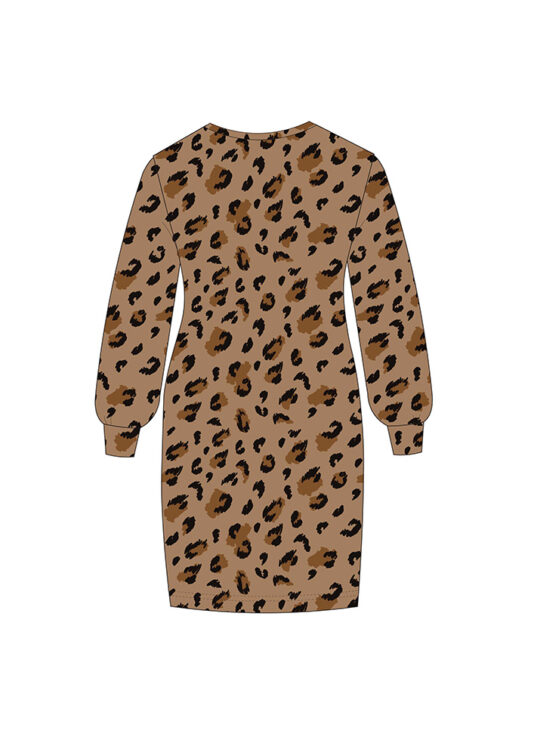 Leopard milk chocolate dress - Melli EcoDesign Leopard milk chocolate dress - Melli EcoDesign