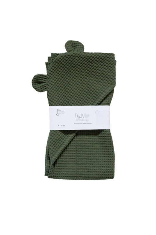 Vauvan nallepyyhe metsänvihreä - Melli EcoDesign