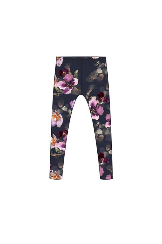 ENNAKKOMYYNTI Collegelegginsit Mystic flower tummansininen 86/92-146/152