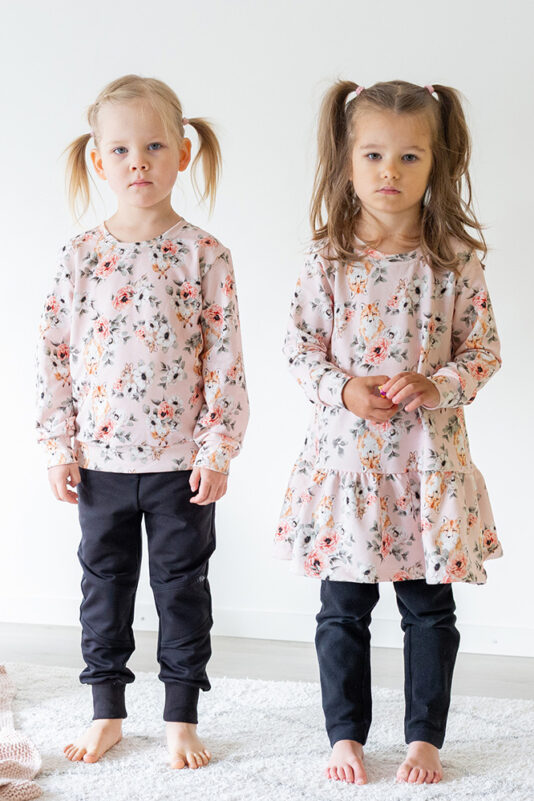 Lasten kuosilinen collegepaita - Melli EcoDesign Lasten kuosilinen collegepaita - Melli EcoDesign