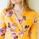 Laskosmekko Mystic flower okran keltainen - Melli EcoDesign