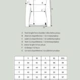 N.paita korkealla kauluksella JERSEY mittakuva