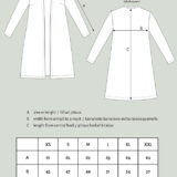 N.merinoneuletakki pitkä mittakuva