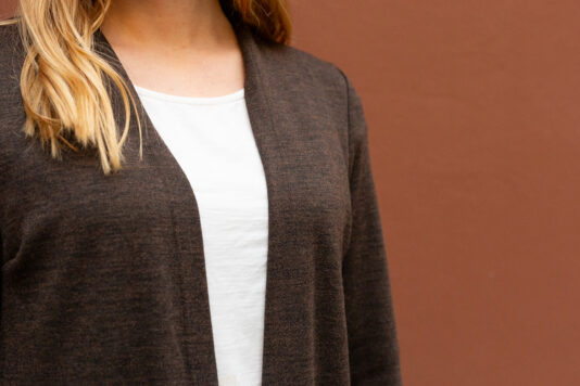 Naisten merinovillatakki ruskea- Melli EcoDesign Naisten merinovillatakki ruskea- Melli EcoDesign