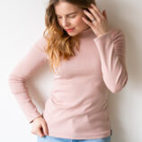 Korkeakauluksinen ribbipaita - Melli EcoDesign