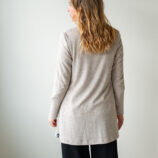 Kotimainen merinovillatakki beige - Melli EcoDesign