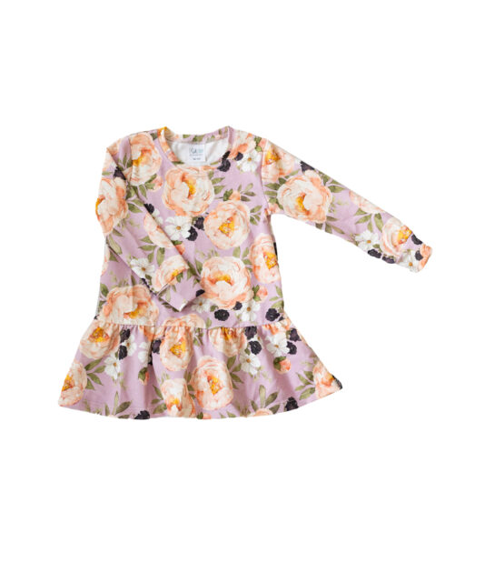 Lasten kukkakuosinen frillamekko - Melli EcoDesign