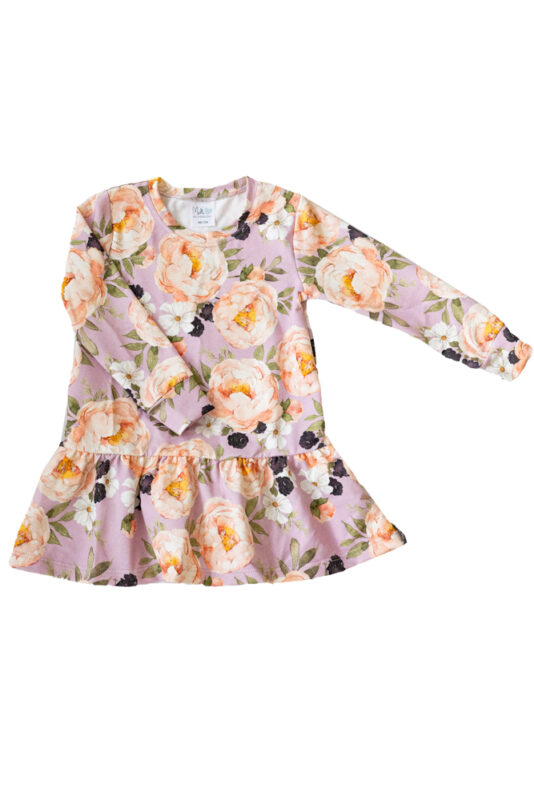 Lasten kukkakuosinen frillamekko - Melli EcoDesign