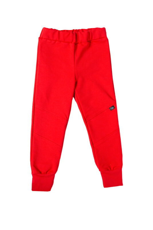 Lasten punaiset collegehousut - Melli EcoDesign