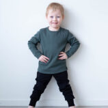 Lasten vihreä ribbipaita - Melli EcoDesign