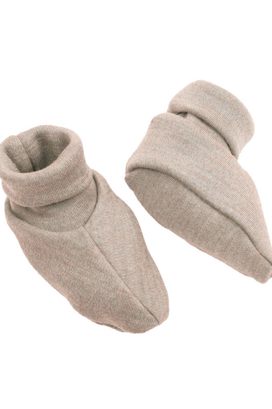 ENNAKKOMYYNTI: Merinovilla vauvan tossut hiekka 0-12 kk