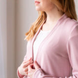 Merinovillaneuletakki vaaleanpunainen -Melli EcoDesign