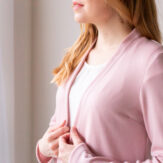 Merinovillaneuletakki vaaleanpunainen -Melli EcoDesign