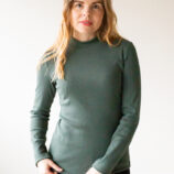 Naisten vihreä ribbipaita - Melli EcoDesign