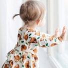 Pikkulin kuosinen lasten mekko - Melli EcoDesign