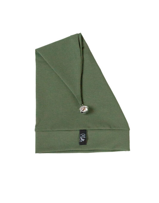 Tonttulakki vihreä kulkusella - Melli EcoDesign