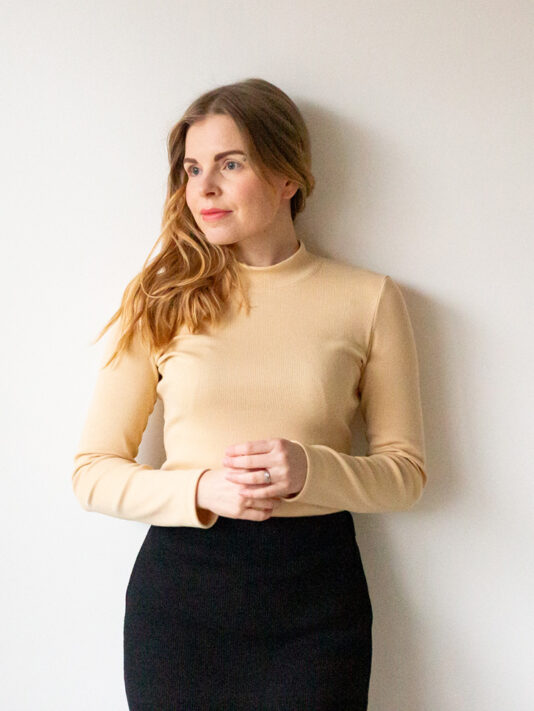 Vaalea kaura ribbipaita naisille - Melli EcoDesign Vaalea kaura ribbipaita naisille - Melli EcoDesign