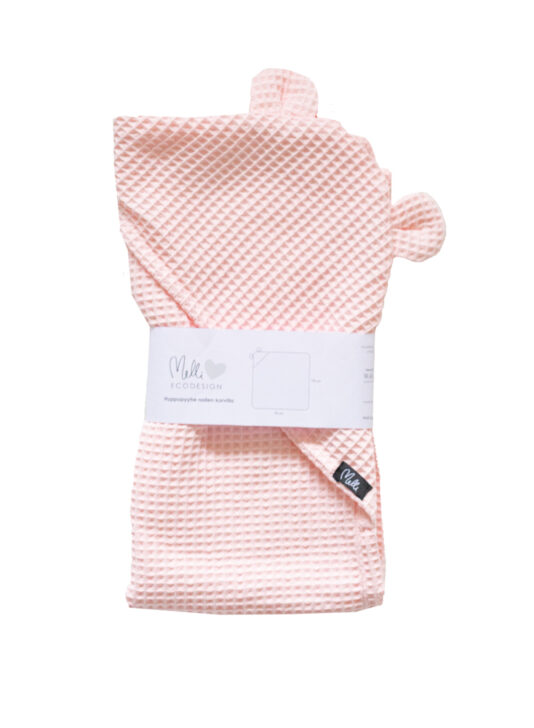 Vauvan nallepyyhe vaaleanpunainen - Melli EcoDesign