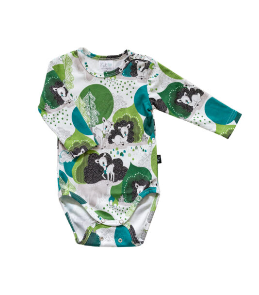 Vauvan vihreä bambi body - Melli EcoDesign