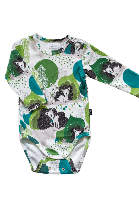 Vauvan vihreä bambi body - Melli EcoDesign