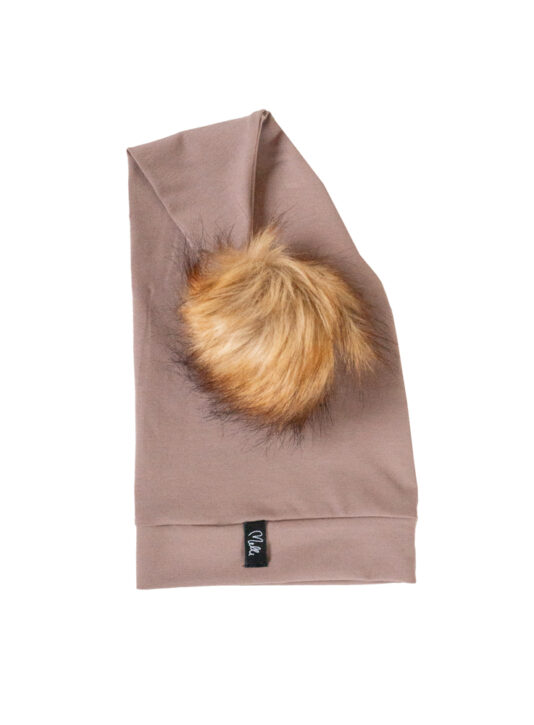 lasten ja aikuisten tonttulakki tekoturkistupsulla- Melli Ecodesign