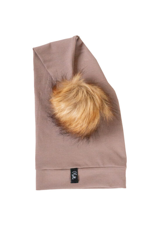 lasten ja aikuisten tonttulakki tekoturkistupsulla- Melli Ecodesign