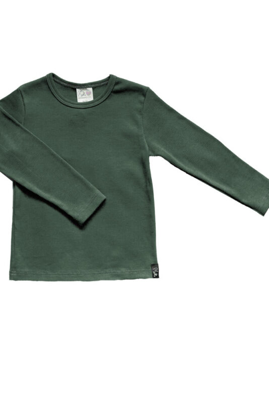 Lasten-ribbipaita-tumma havu-Melli-EcoDesign