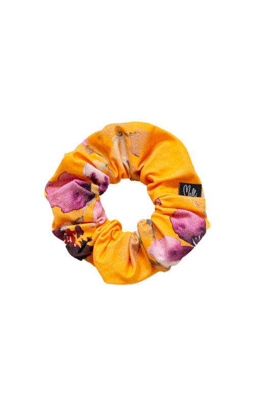 Okran sävyinen scrunchie - Melli EcoDesign