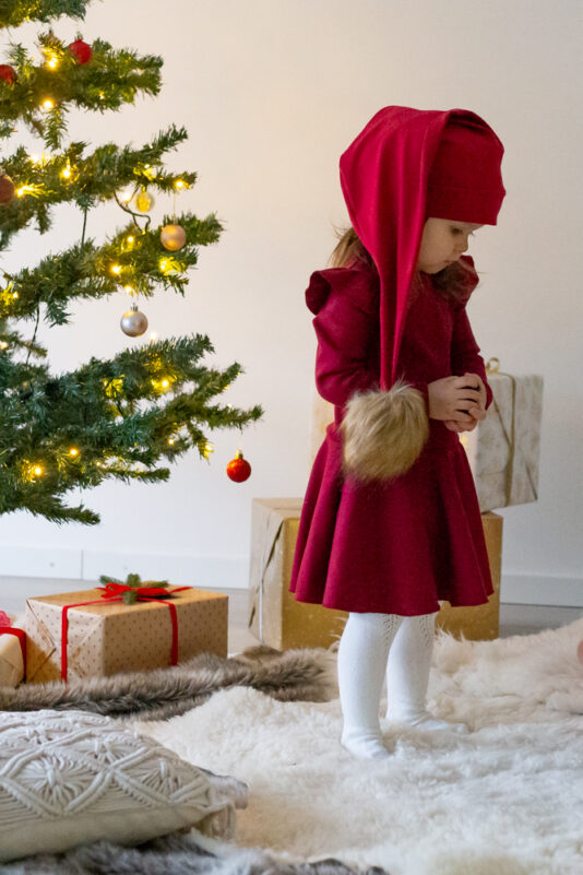 Punainen ribbi bodymekko - Melli EcoDesign