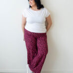 Naisten pinkit leveä lahkeiset housut - Melli EcoDesign