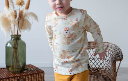 Lasten eläin kuosinen luomupuuvilla paita - Melli EcoDesign Lasten eläin kuosinen luomupuuvilla paita - Melli EcoDesign