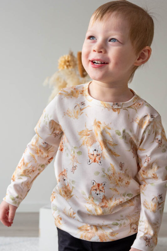 Lasten söpö paita eläin kuosilla - Melli EcoDesign