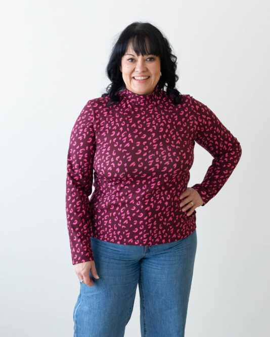 Leopardi pinkki kuosinen naisten paita - Melli EcoDesign Leopardi pinkki kuosinen naisten paita - Melli EcoDesign