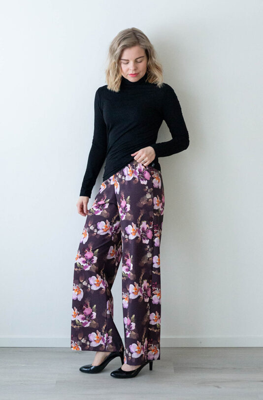 Leveät housut mystic luumu - Melli EcoDesign Leveät housut mystic luumu - Melli EcoDesign