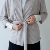 Merinovilla kimono hiekka - Melli EcoDesign