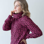 Naisten Collegepaita kauluksella pinkki - Melli EcoDesign