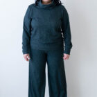 Naisten havun sävyiset leveät housut - Melli EcoDesign