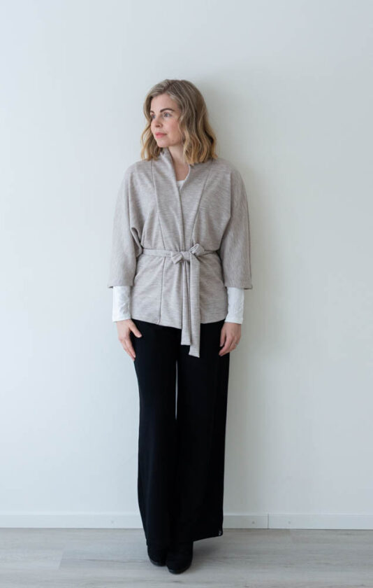 Naisten merinovilla kimononeule - Melli EcoDesign