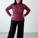 Pitkähihainen leopardi paita naisille - Melli EcoDesign