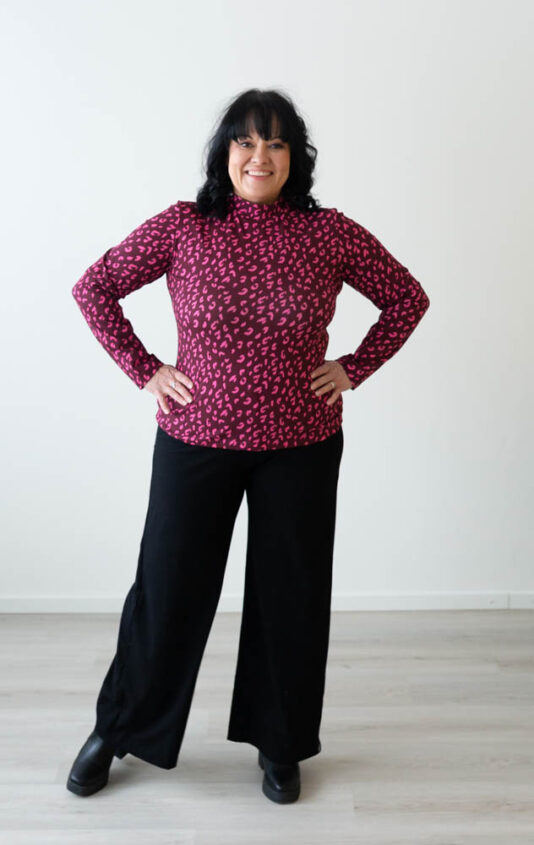 Pitkähihainen leopardi paita naisille - Melli EcoDesign Pitkähihainen leopardi paita naisille - Melli EcoDesign