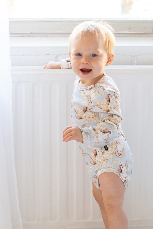 Vauvan pupu kuosinen ribbibody - Melli EcoDesign