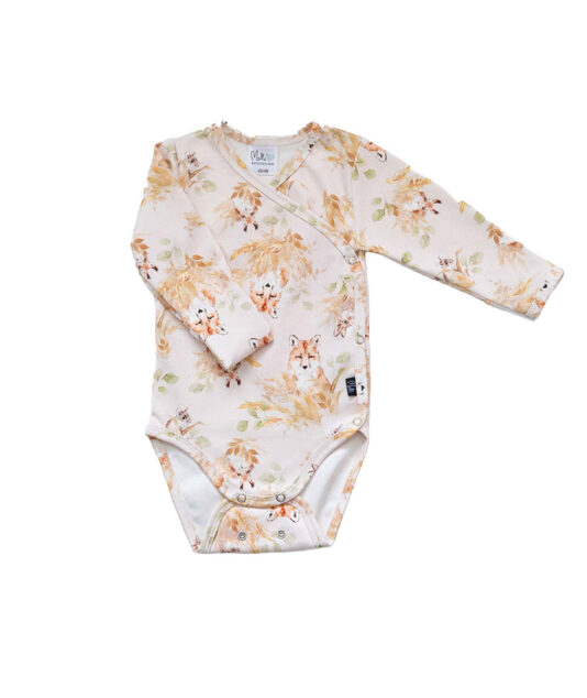 Vauvan eläinkuosinen kietaisubody - Melli EcoDesign